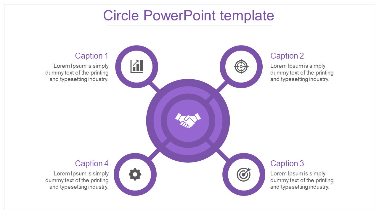 Free - Circle PowerPoint Template Design For Business Presentation